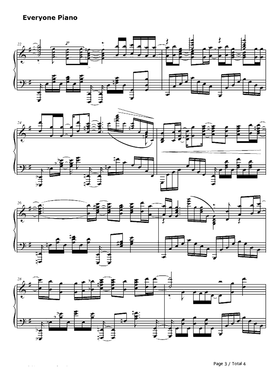 この世界は仆らを待っていた钢琴谱-茅原実里-翠星之加尔刚蒂亚OP3