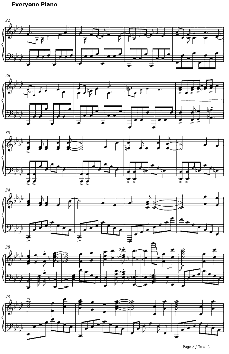 大好きなのに钢琴谱-Kylee-绝园的暴风雨OP22