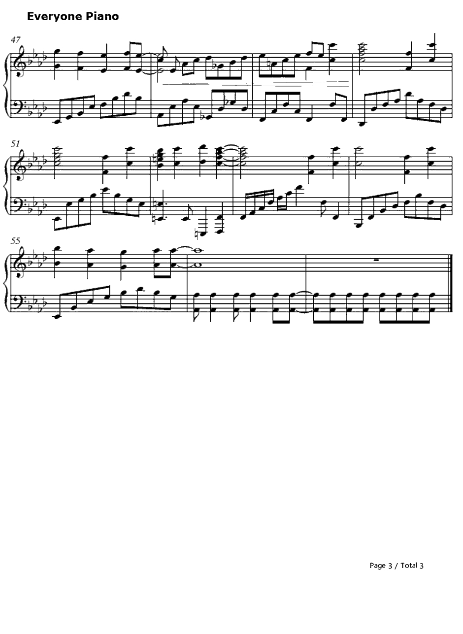 大好きなのに钢琴谱-Kylee-绝园的暴风雨OP23