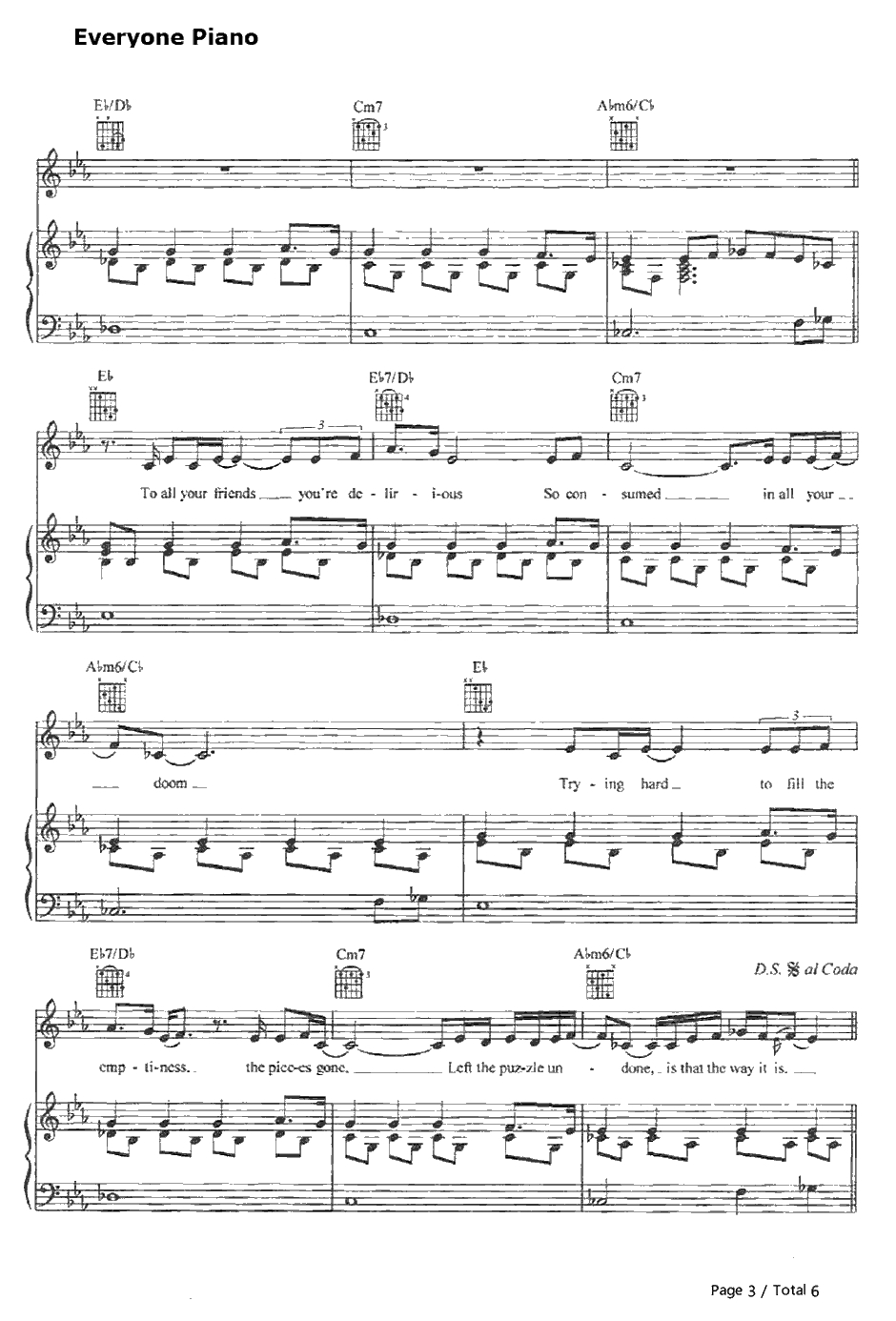 Beautiful钢琴谱-ChristinaAguilera3