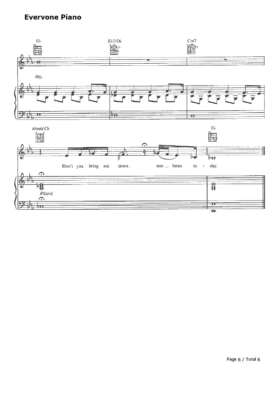 Beautiful钢琴谱-ChristinaAguilera6