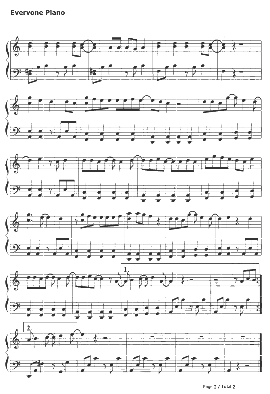 I Write Sins Not Tragedies钢琴谱-PanicattheDisco2