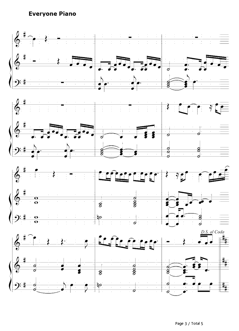 Trouble钢琴谱-Coldplay3