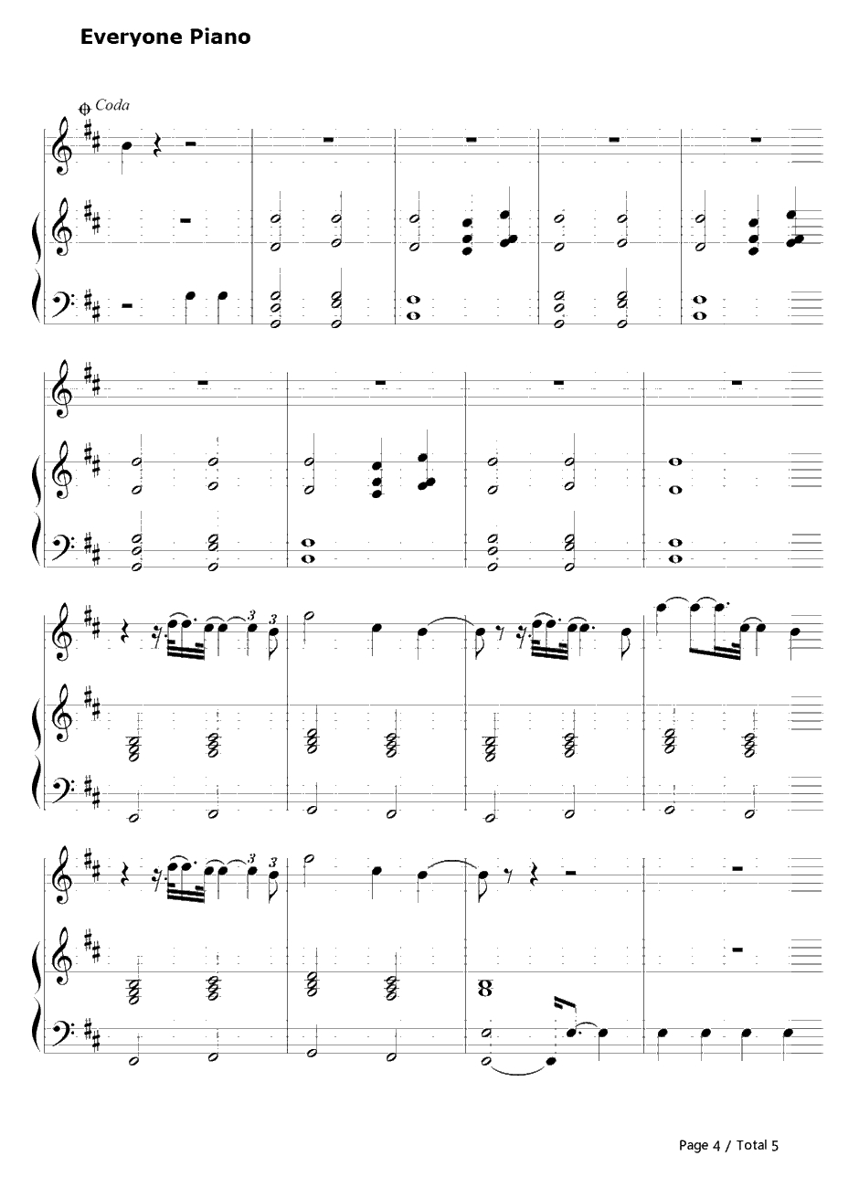 Trouble钢琴谱-Coldplay4