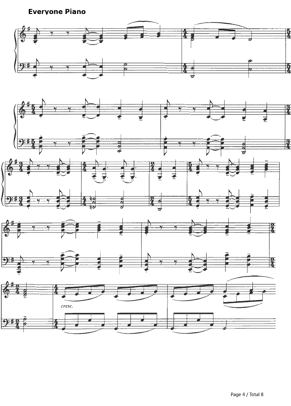 Take Her to Sea Mr.Murdoch钢琴谱-JamesHorner-泰坦尼克号OST4