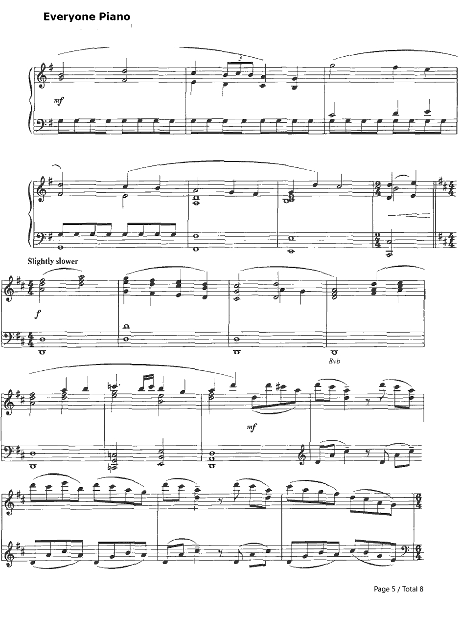 Take Her to Sea Mr.Murdoch钢琴谱-JamesHorner-泰坦尼克号OST5