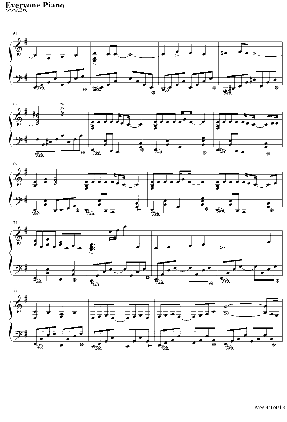 サンドリヨン钢琴谱-初音ミク・KAITO-Cendrillon-初音ミク・KAITO4