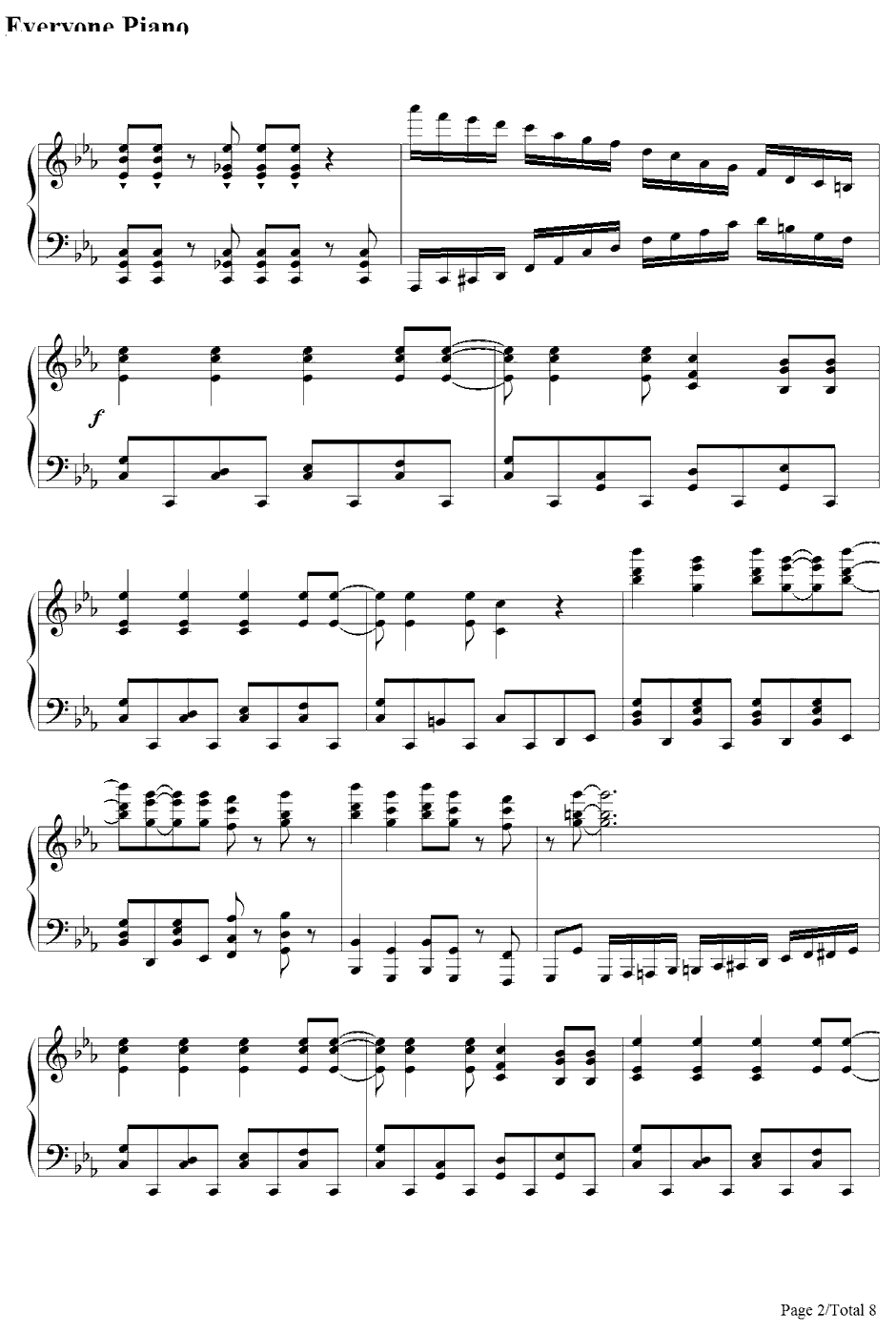 私がモテないのはどう考えてもお前らが悪いOP钢琴谱-铃木木乃美n'KBOAKB-私がモテないのはどう考えてもお前らが悪いOP2