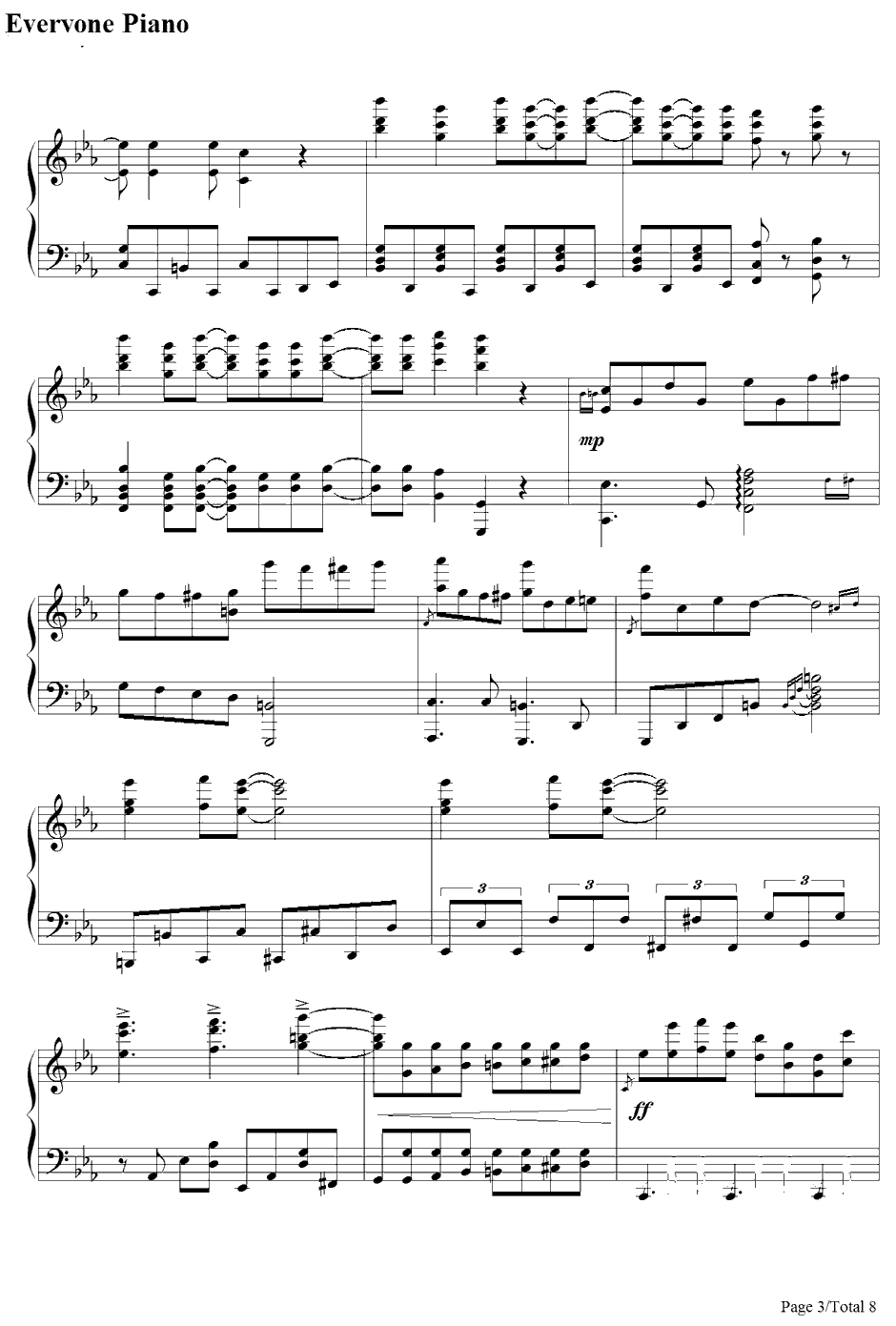 私がモテないのはどう考えてもお前らが悪いOP钢琴谱-铃木木乃美n'KBOAKB-私がモテないのはどう考えてもお前らが悪いOP3