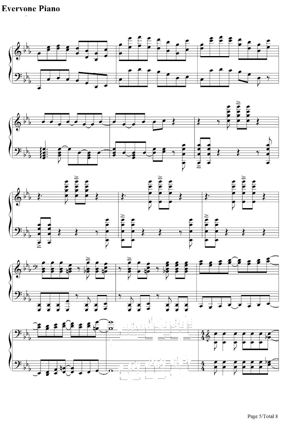 私がモテないのはどう考えてもお前らが悪いOP钢琴谱-铃木木乃美n'KBOAKB-私がモテないのはどう考えてもお前らが悪いOP5