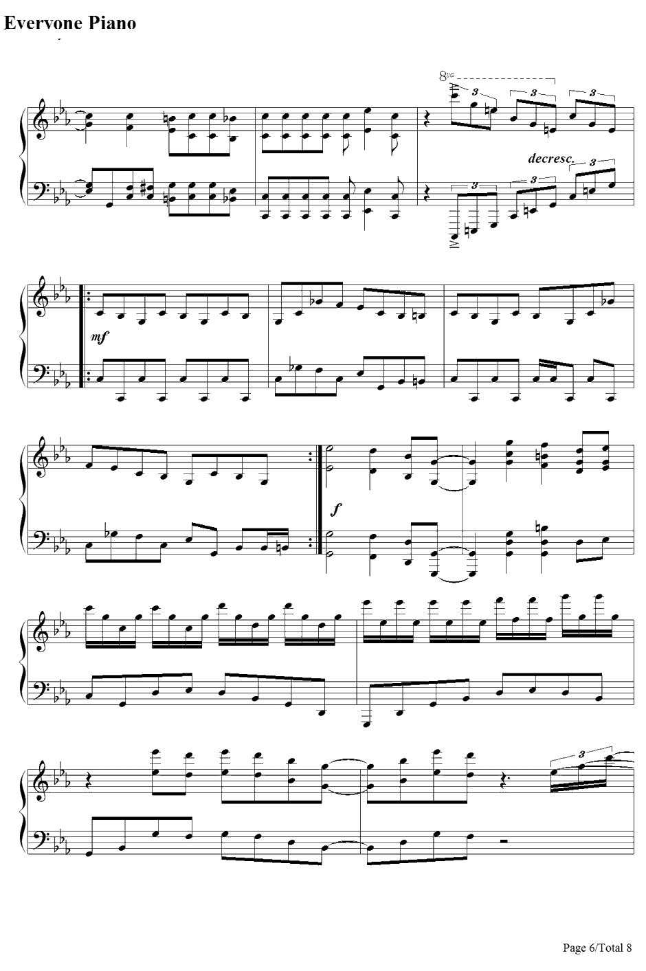 私がモテないのはどう考えてもお前らが悪いOP钢琴谱-铃木木乃美n'KBOAKB-私がモテないのはどう考えてもお前らが悪いOP6