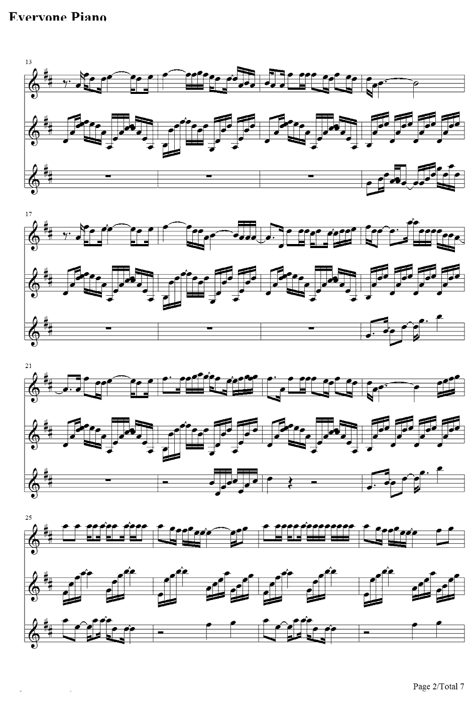 君の家に着くまでずっと走ってゆく钢琴谱-GARNETCROW2