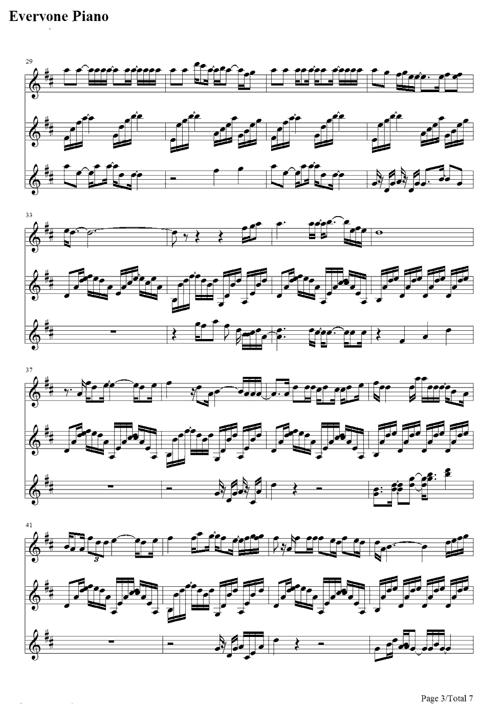 君の家に着くまでずっと走ってゆく钢琴谱-GARNETCROW3