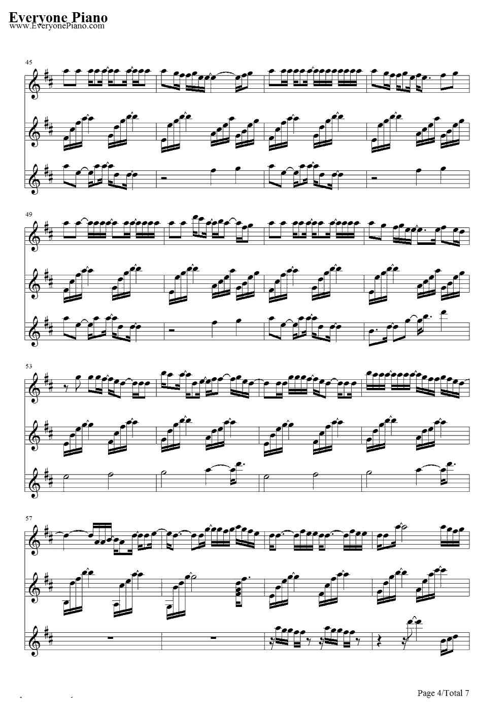 君の家に着くまでずっと走ってゆく钢琴谱-GARNETCROW4