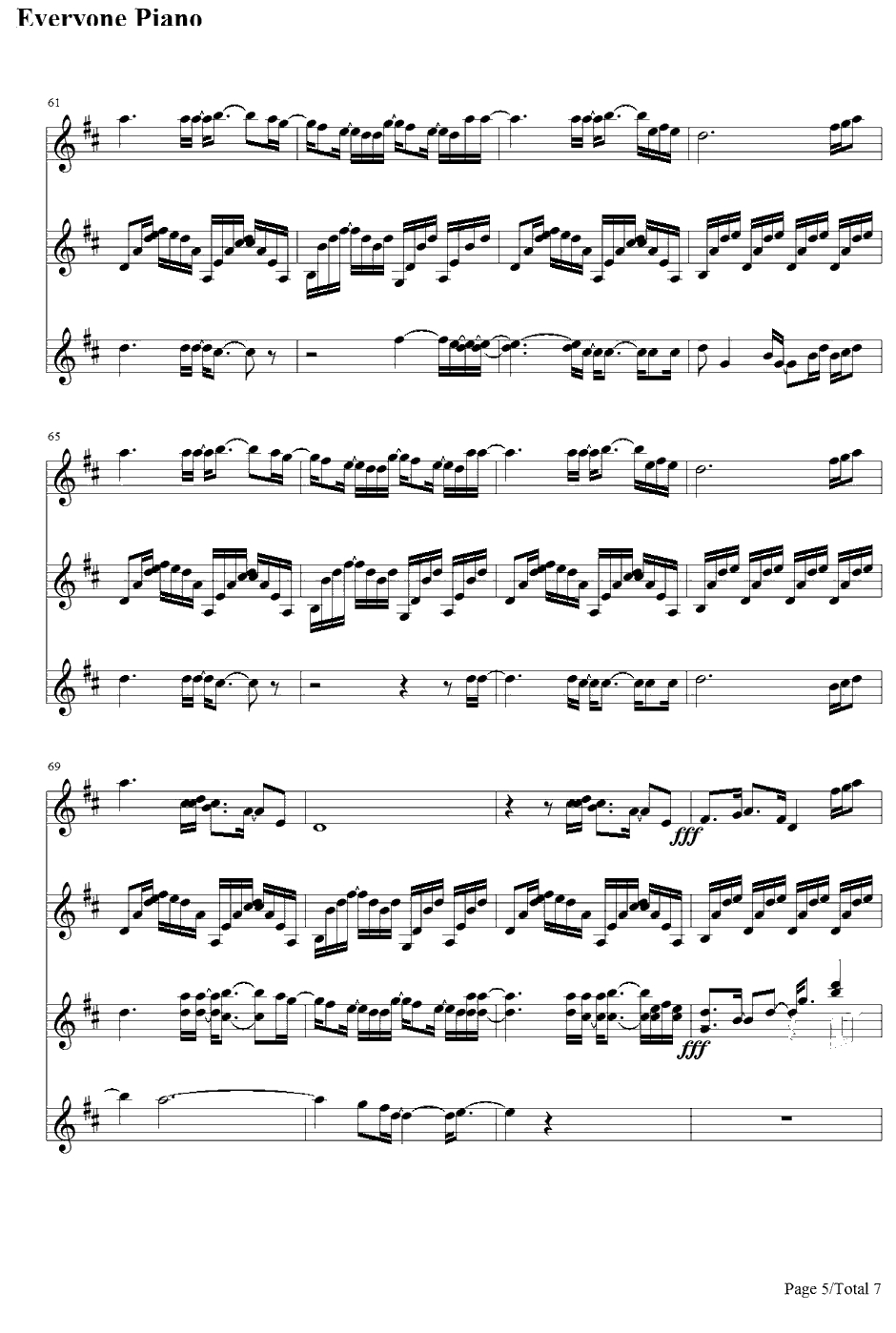 君の家に着くまでずっと走ってゆく钢琴谱-GARNETCROW5