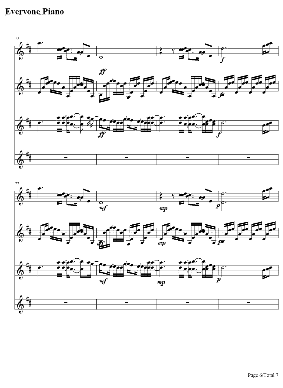 君の家に着くまでずっと走ってゆく钢琴谱-GARNETCROW6