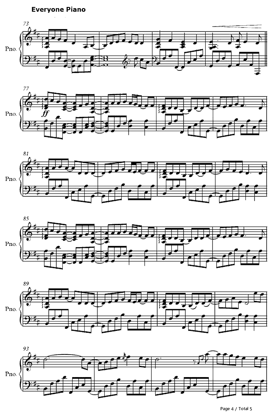 アンサー钢琴谱-巡音ルカ4