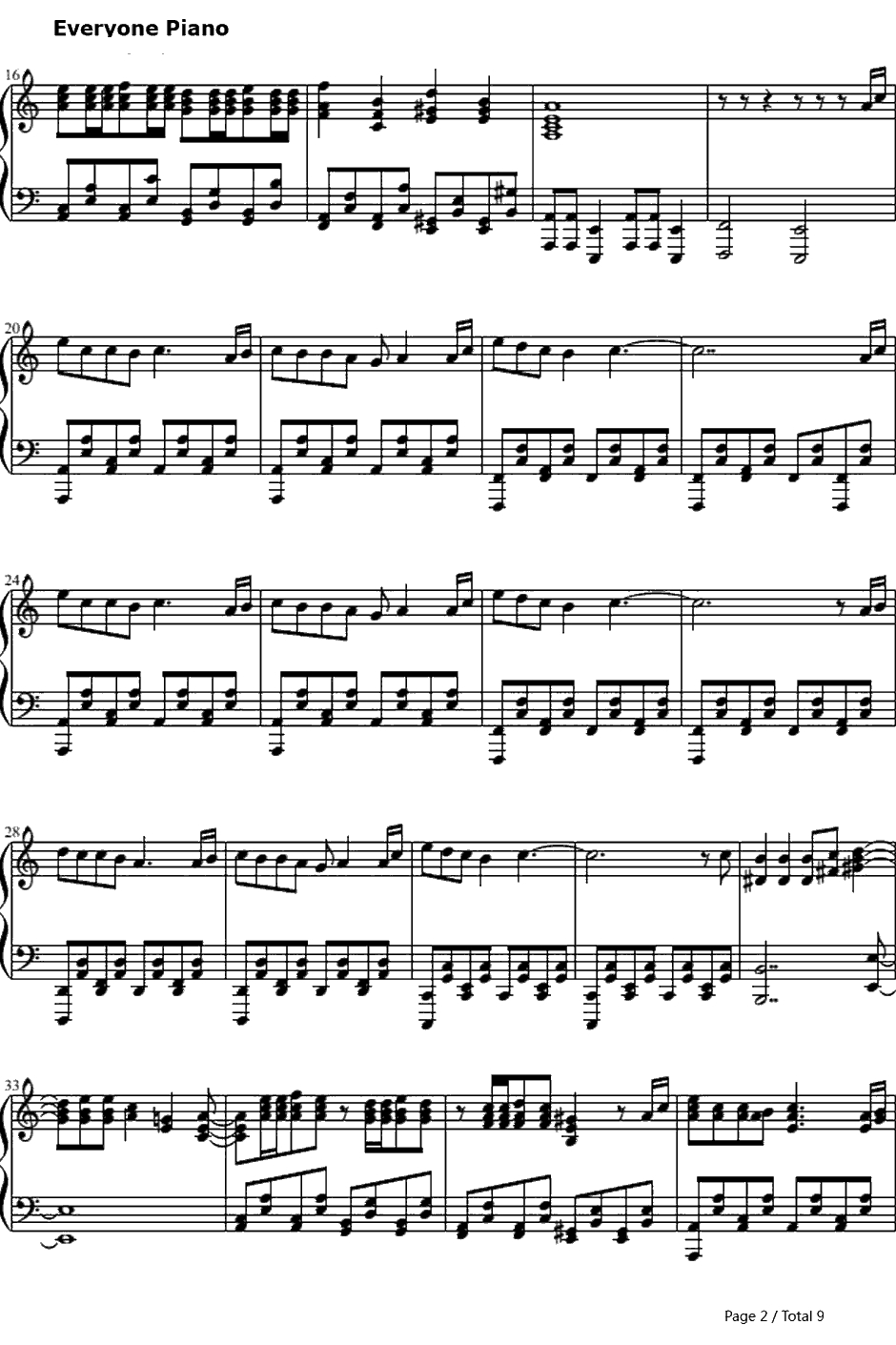 悪徳のジャッジメント钢琴谱-KAITO2