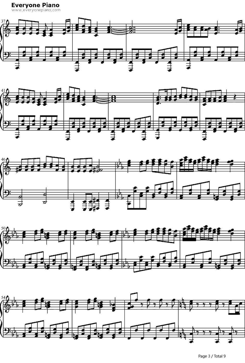 悪徳のジャッジメント钢琴谱-KAITO3