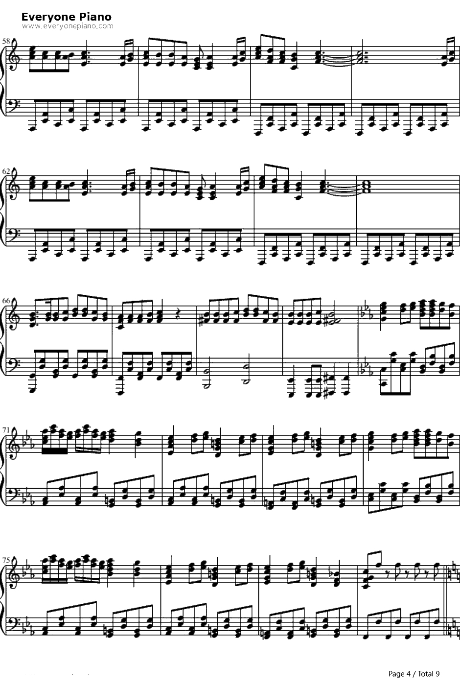 悪徳のジャッジメント钢琴谱-KAITO4