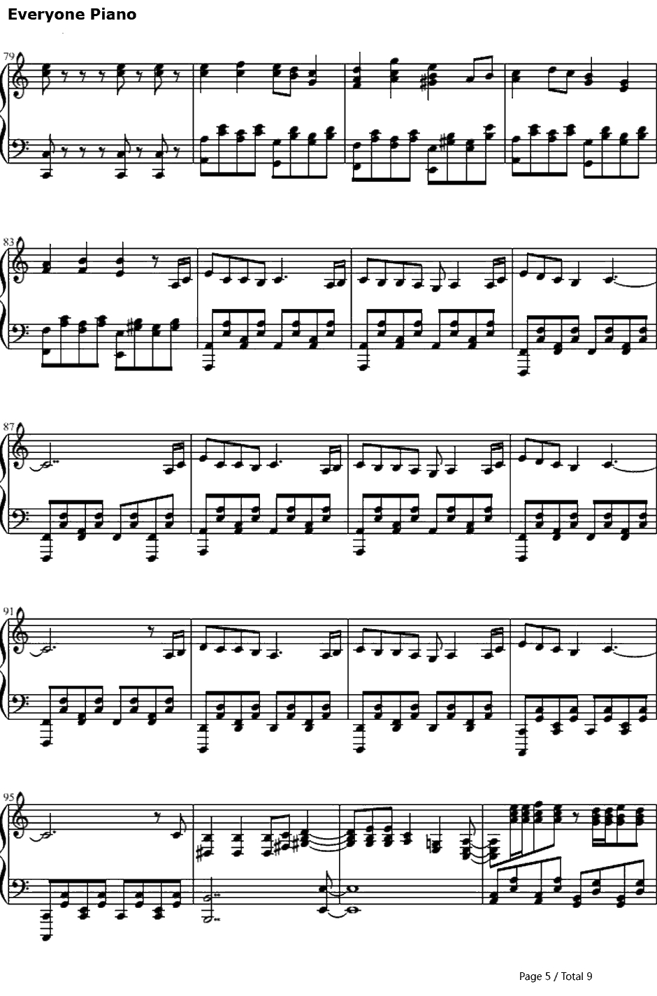 悪徳のジャッジメント钢琴谱-KAITO5