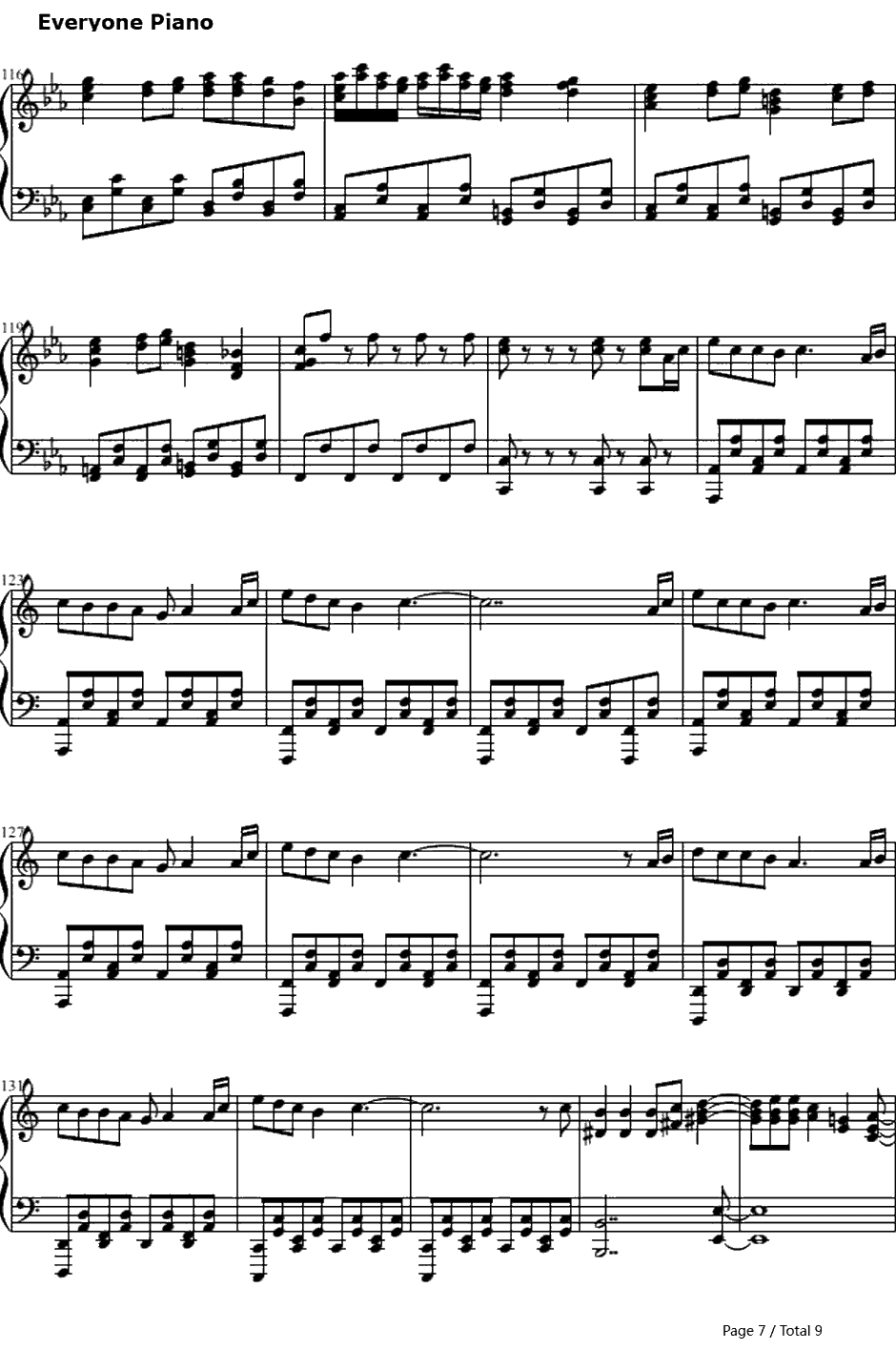 悪徳のジャッジメント钢琴谱-KAITO7