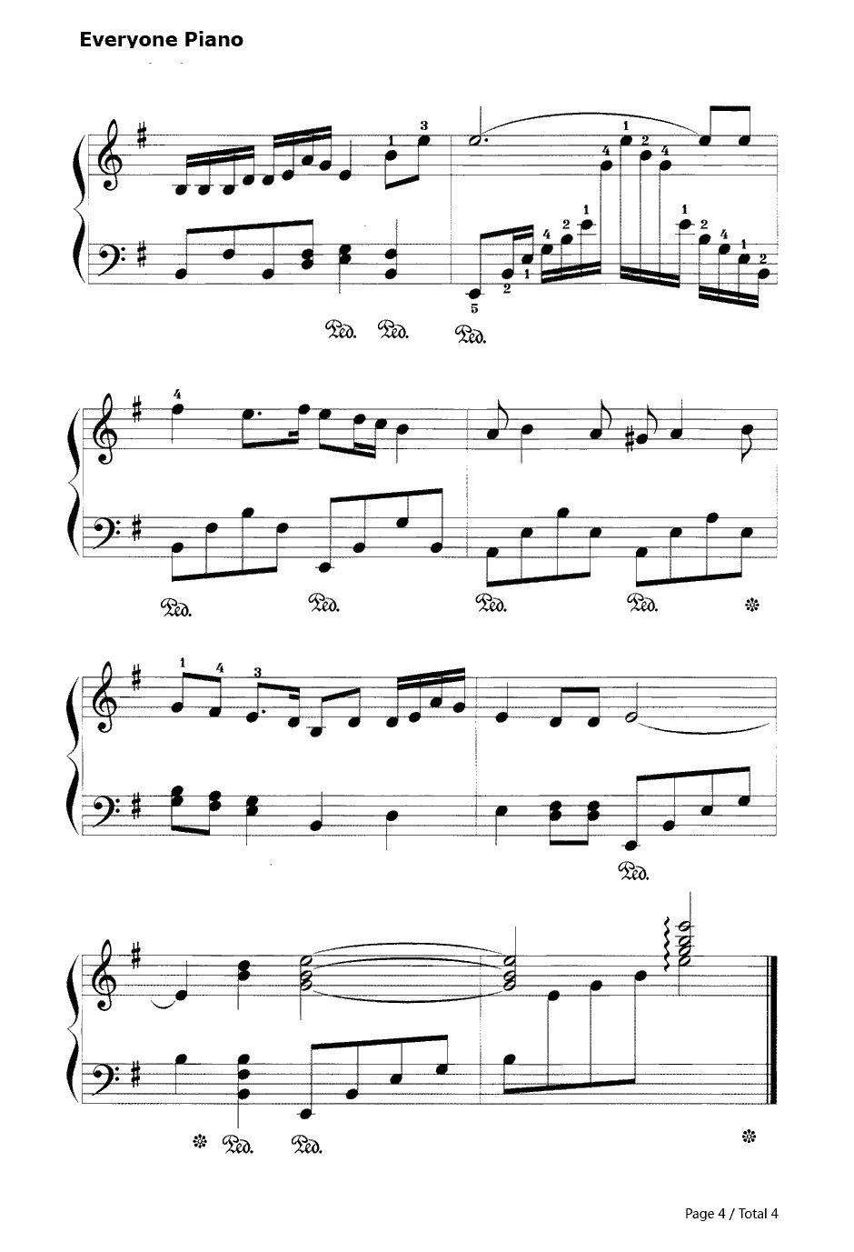 小背篓钢琴谱-宋祖英4