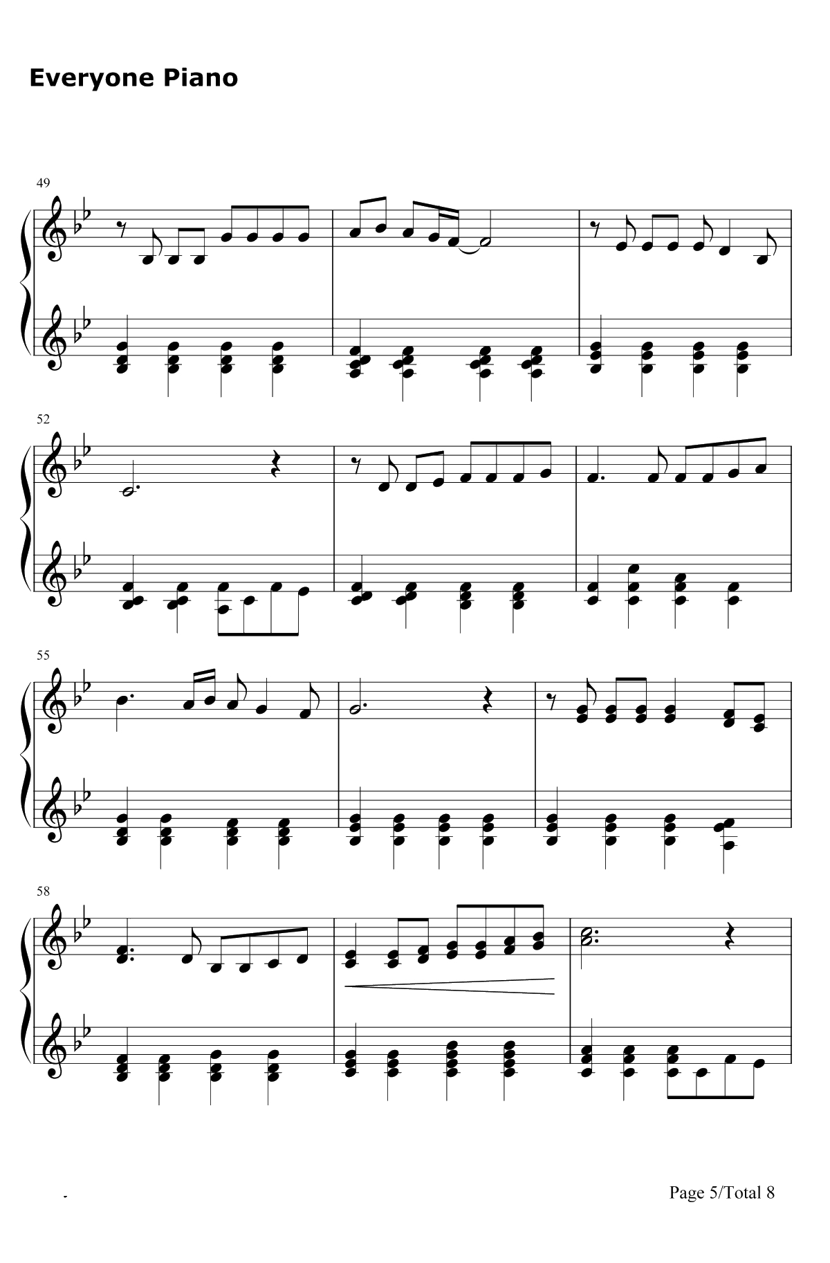 旅立ちの日に钢琴谱-坂本浩美5