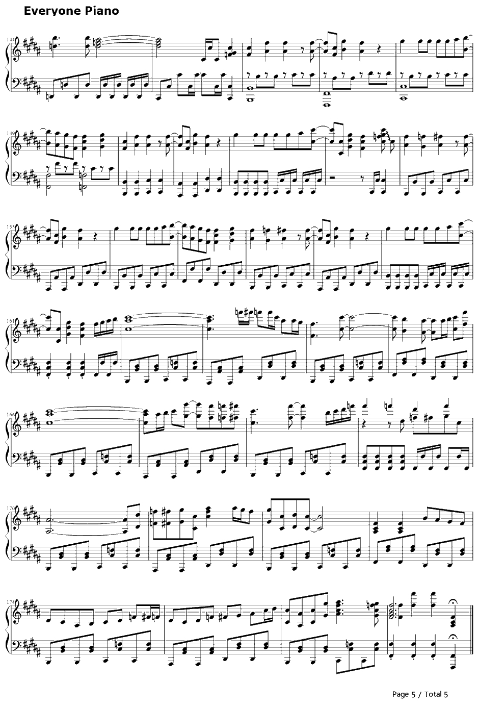 Fantastic future钢琴谱-田村ゆかり-变态王子与不笑猫OP5