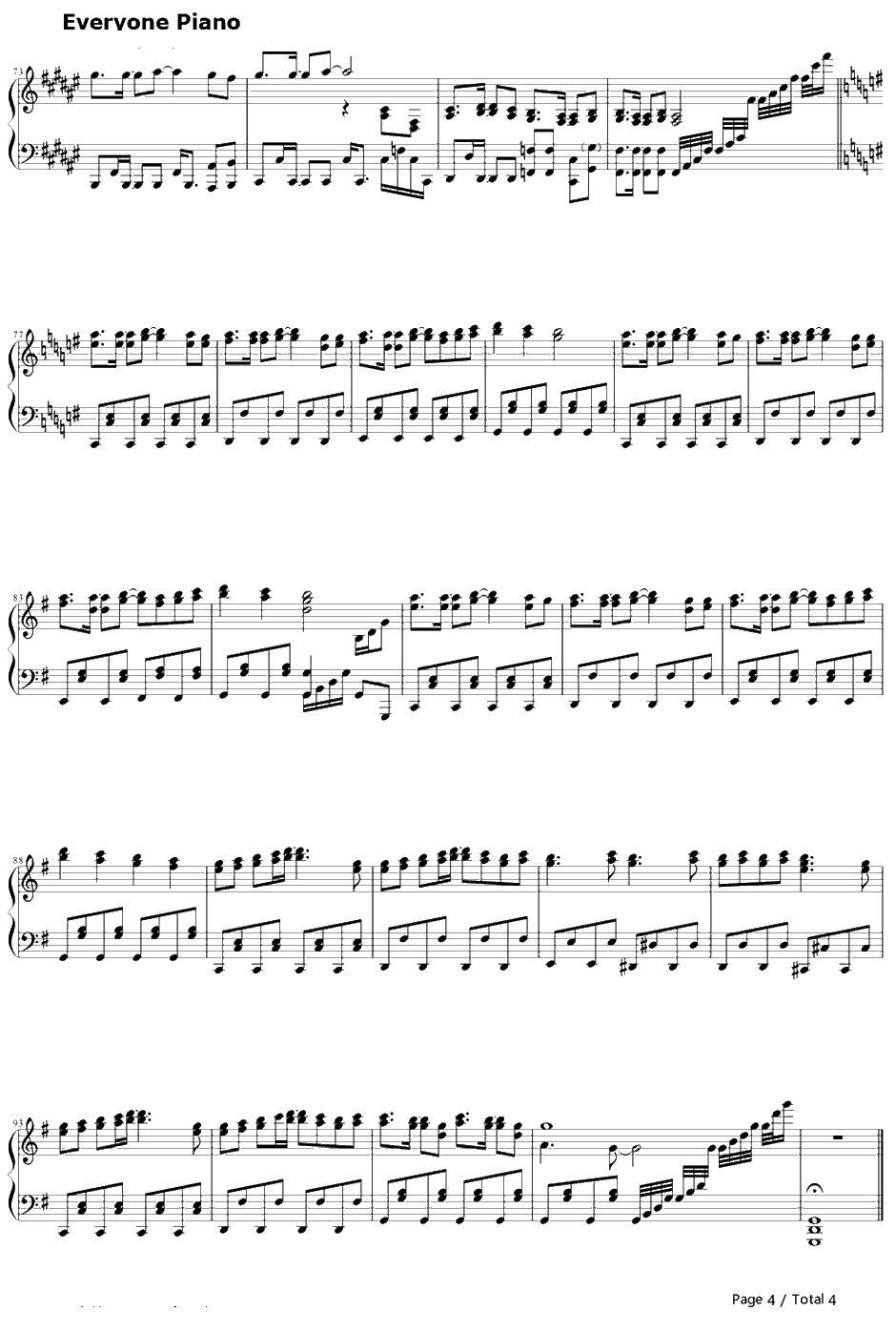 eternalr eality钢琴谱-fripSide-某科学的超电磁炮SOP24