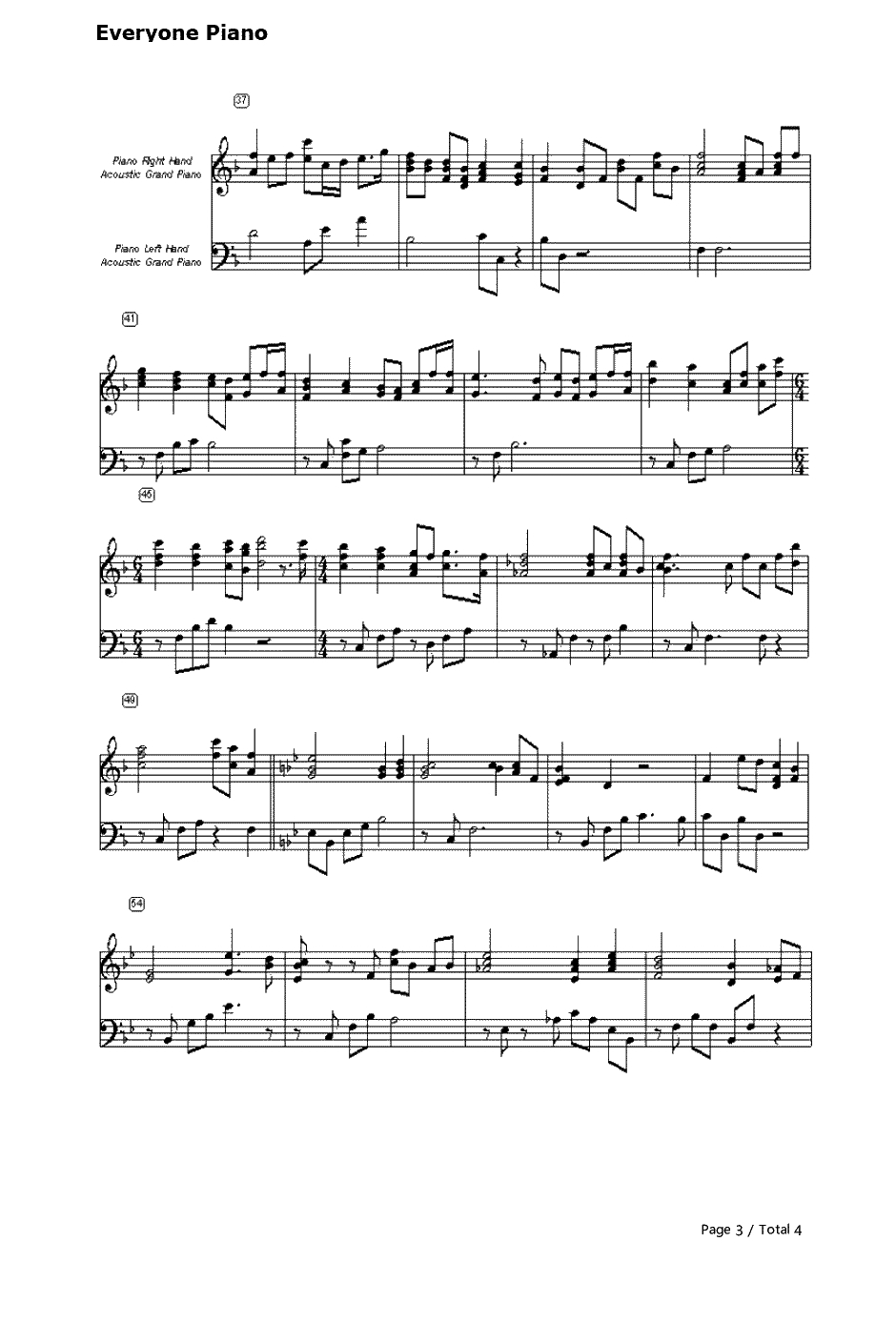 The Prayer钢琴谱-CelineDionAndreaBocelli3