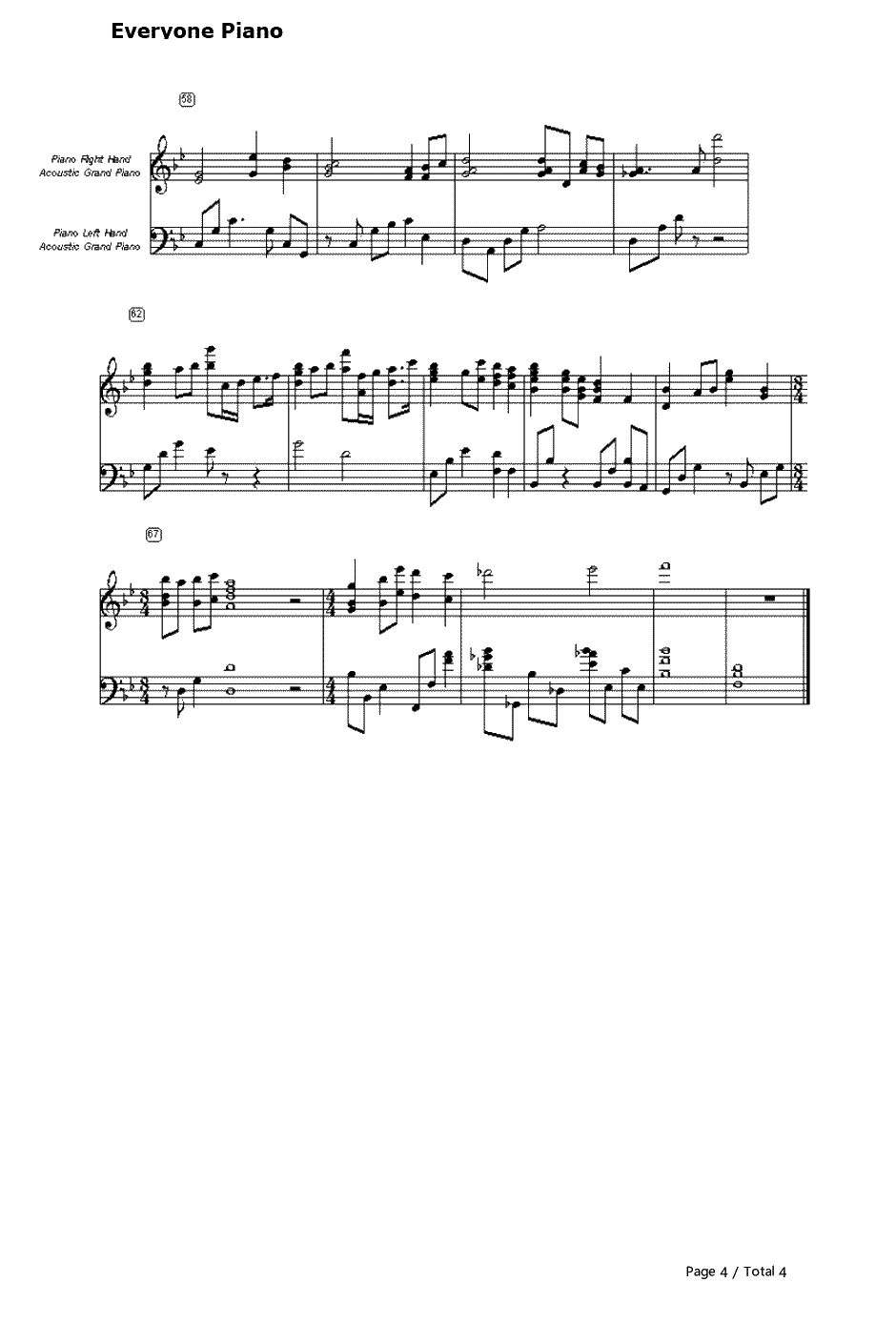 The Prayer钢琴谱-CelineDionAndreaBocelli4