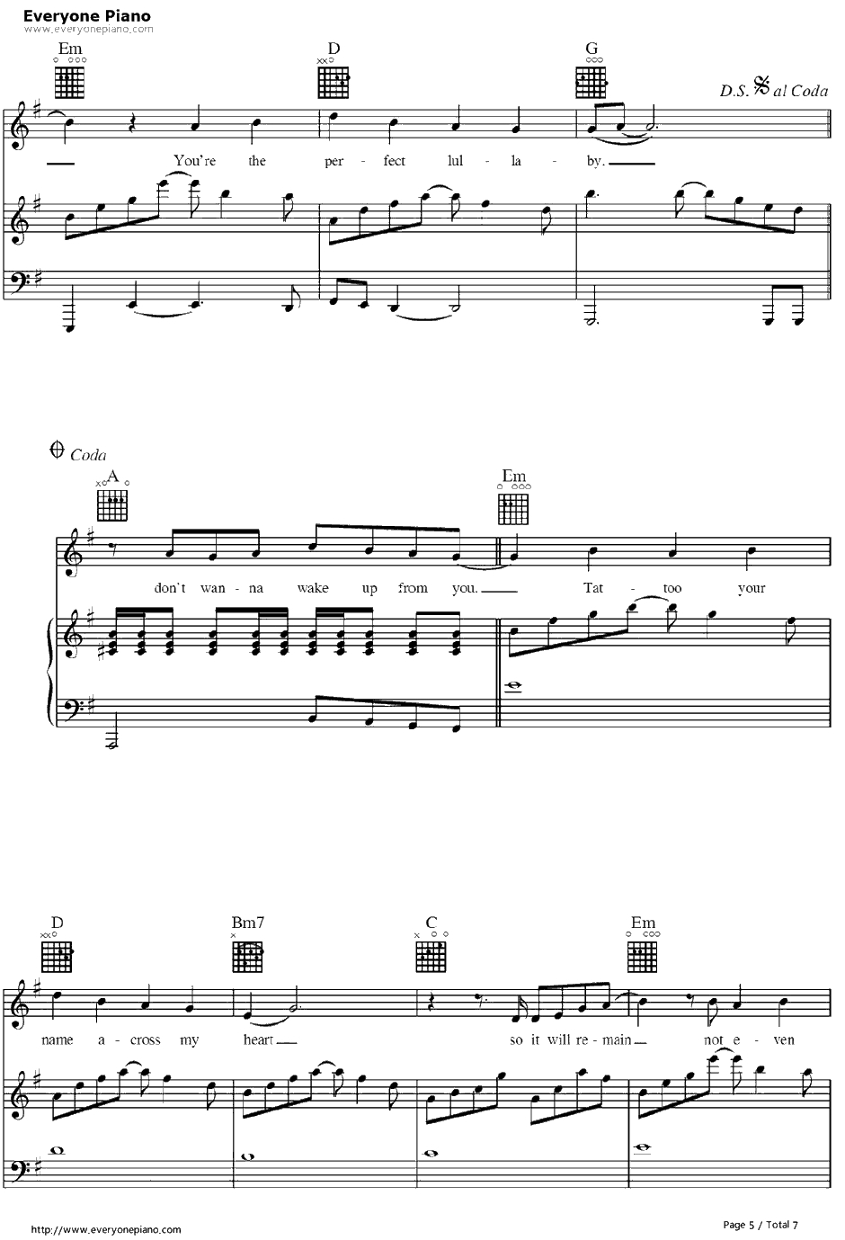 Sweet Dreams钢琴谱-Beyonce5