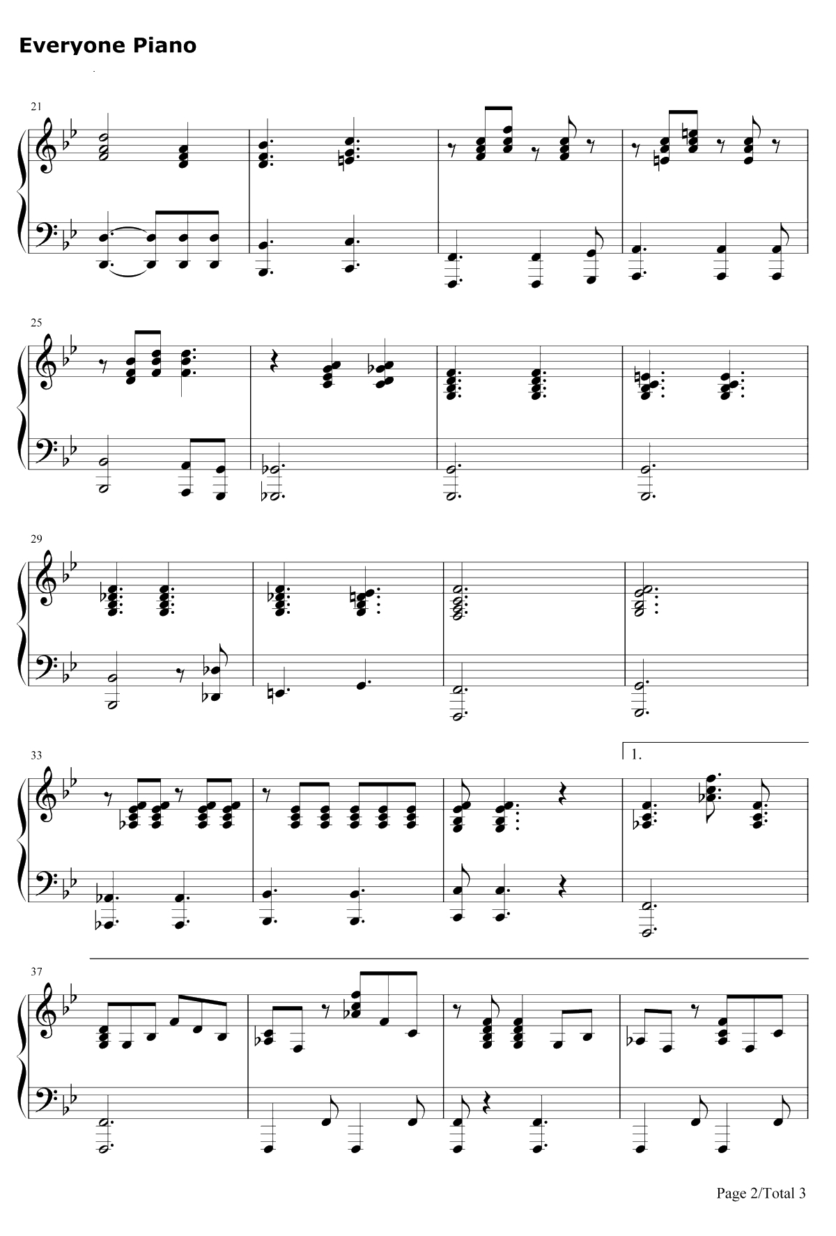 We Are the Champions伴奏钢琴谱-Queen皇后乐队2