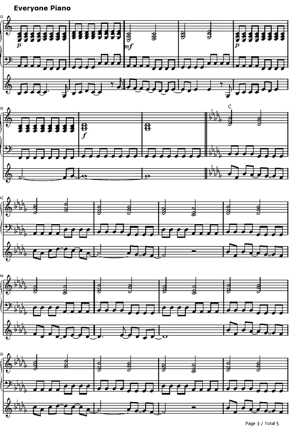 Alchemy钢琴谱-GirlsDeadMonster（marina）-AngelBeats!插曲3