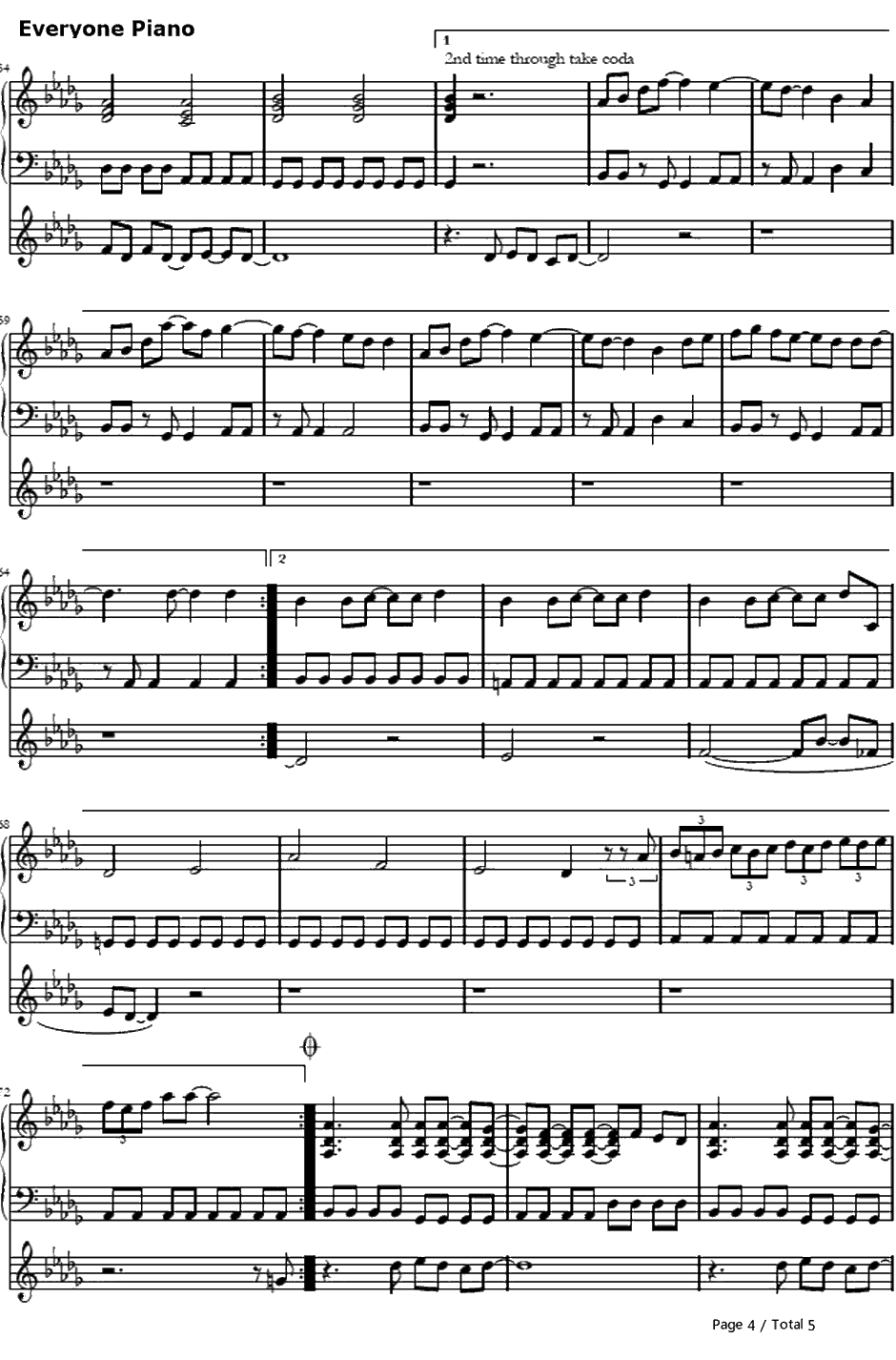 Alchemy钢琴谱-GirlsDeadMonster（marina）-AngelBeats!插曲4