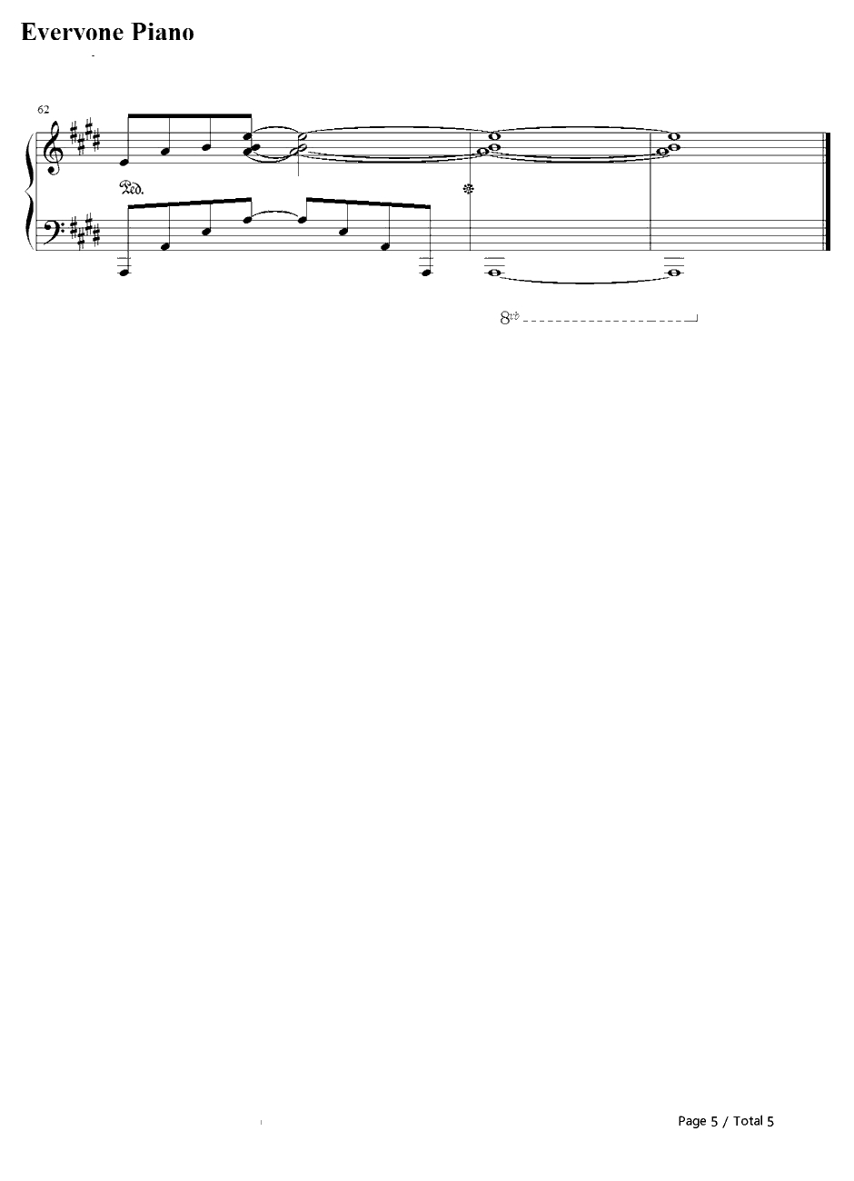 HARUKAZE钢琴谱-SCANDAL-死神OP155