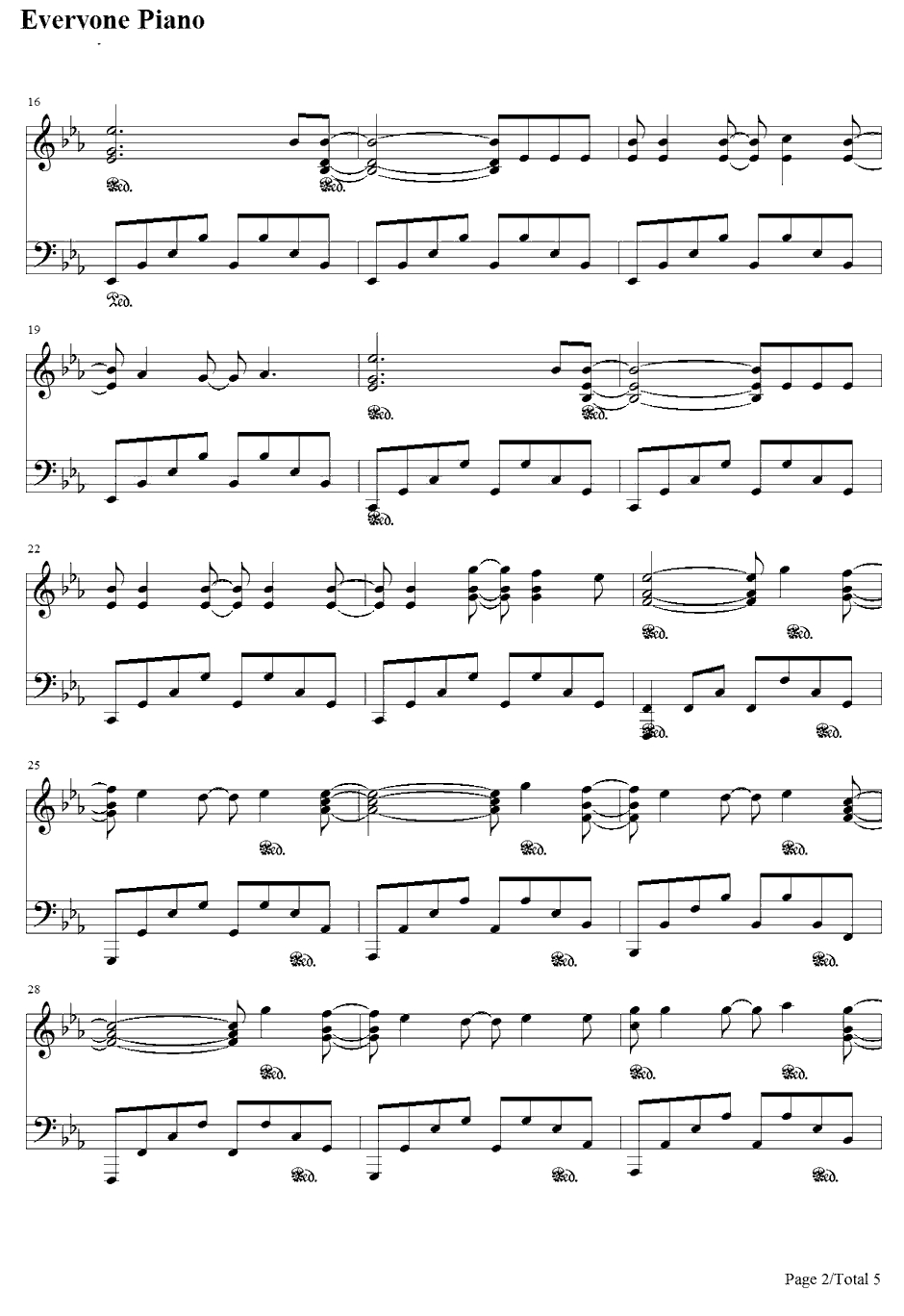 CHU钢琴谱-KELUN-BURA-死神OP82