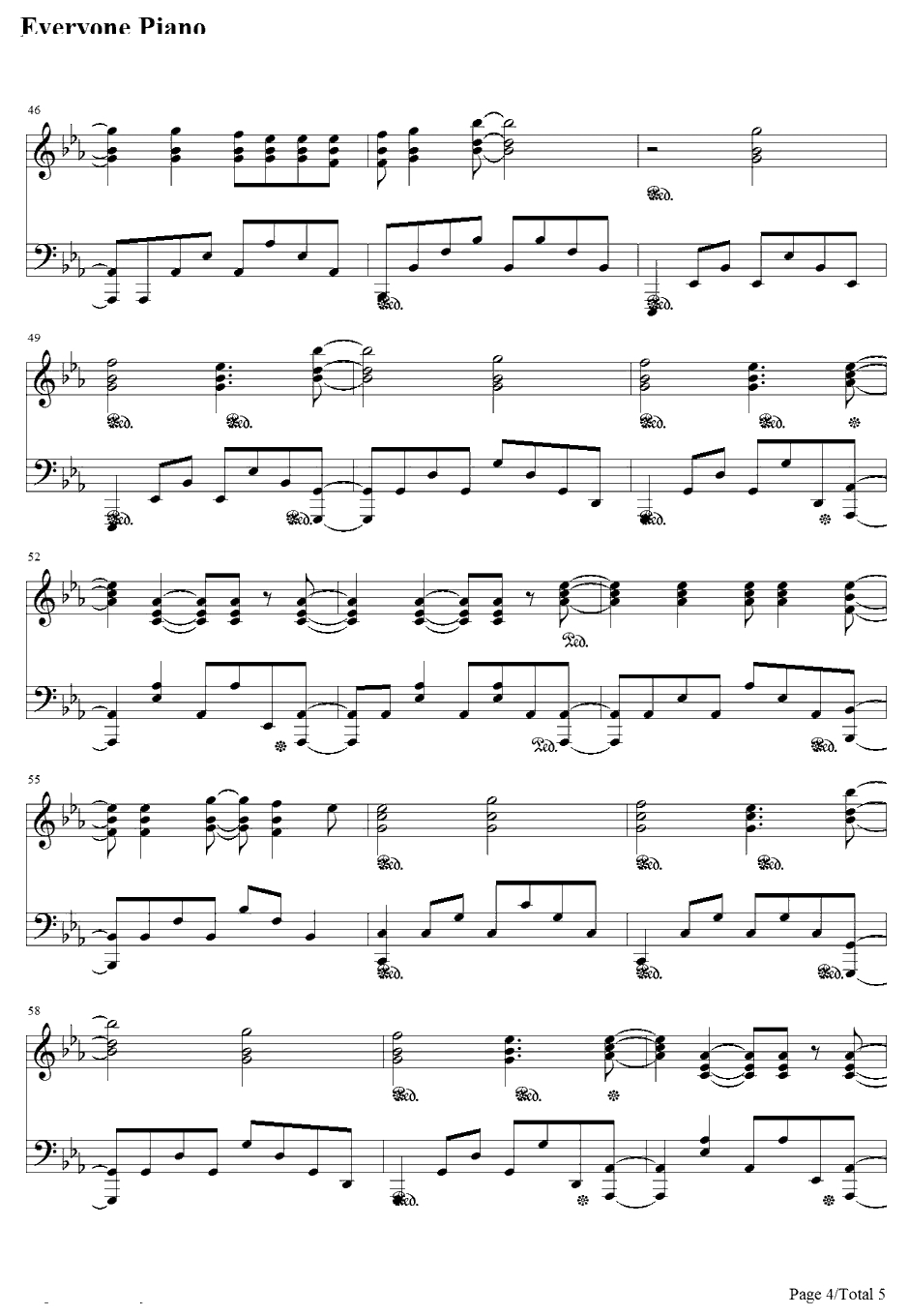 CHU钢琴谱-KELUN-BURA-死神OP84