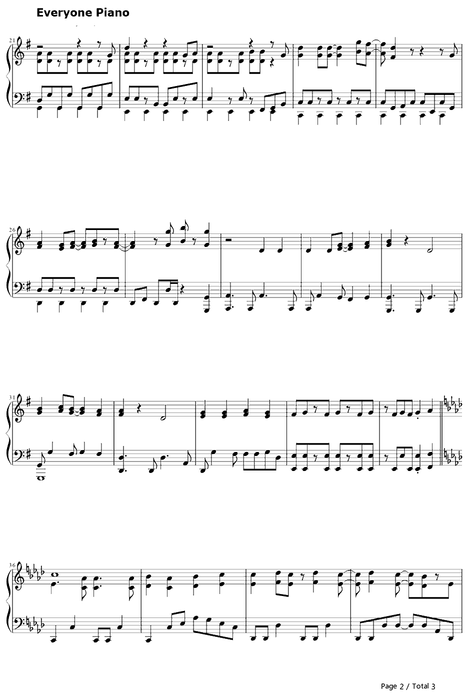 オラシオン钢琴谱-白（CV:茅野爱衣）-游戏人生ED2