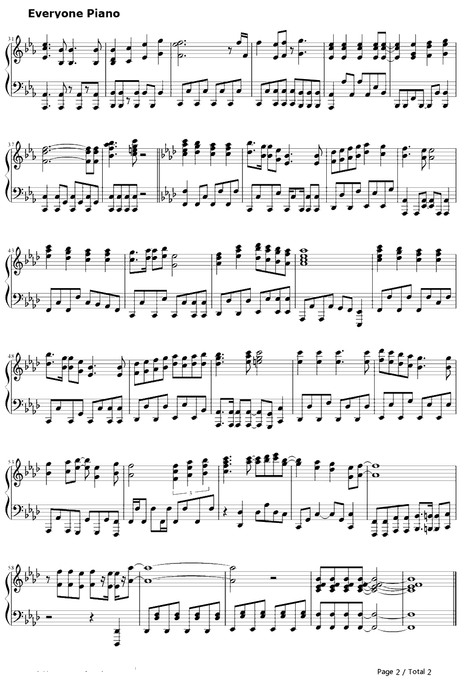 Van! shment Th!s World钢琴谱-BlackRaisond'etre-中二病也要谈恋爱！恋ED2