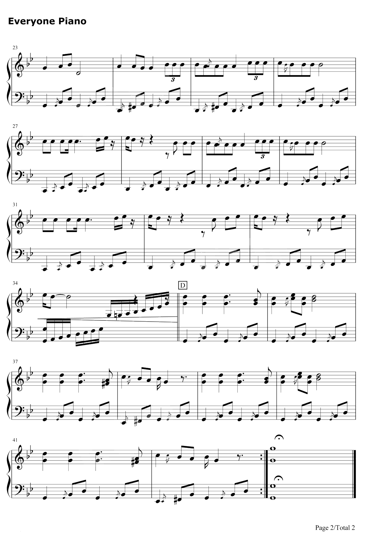 生命之杯钢琴谱-RickyMartin-TheCupofLife-1998年世界杯足球赛主题曲2