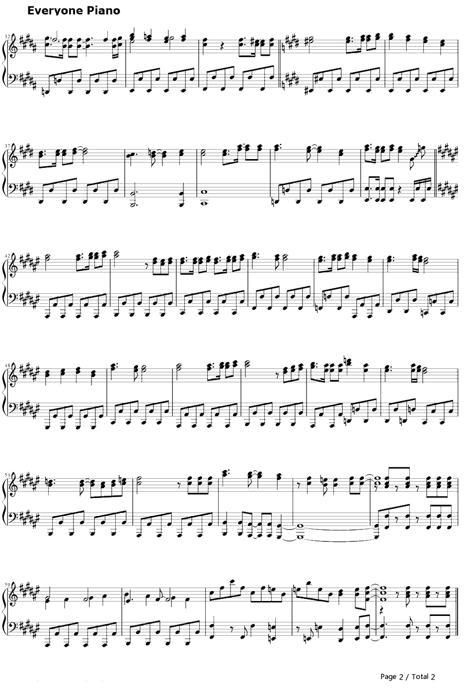 True Blue Traveler钢琴谱-栗林美奈实-无限斯特拉托斯2OP2