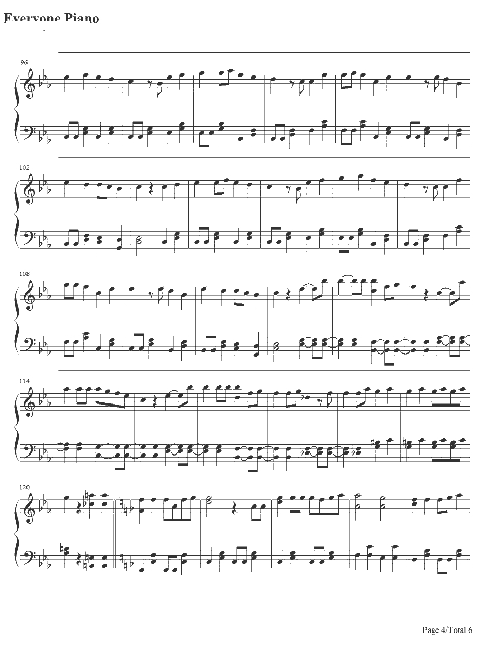 泣いてもいいんだよ钢琴谱-ももいろクローバーZ桃色幸运草Z-ももいろクローバーZ4