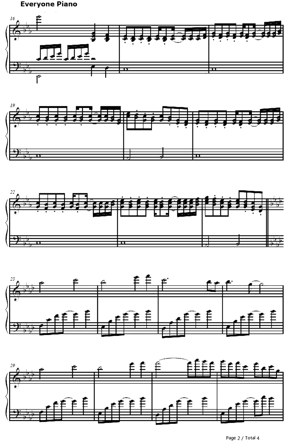 Face of Fact钢琴谱-KOTOKO2