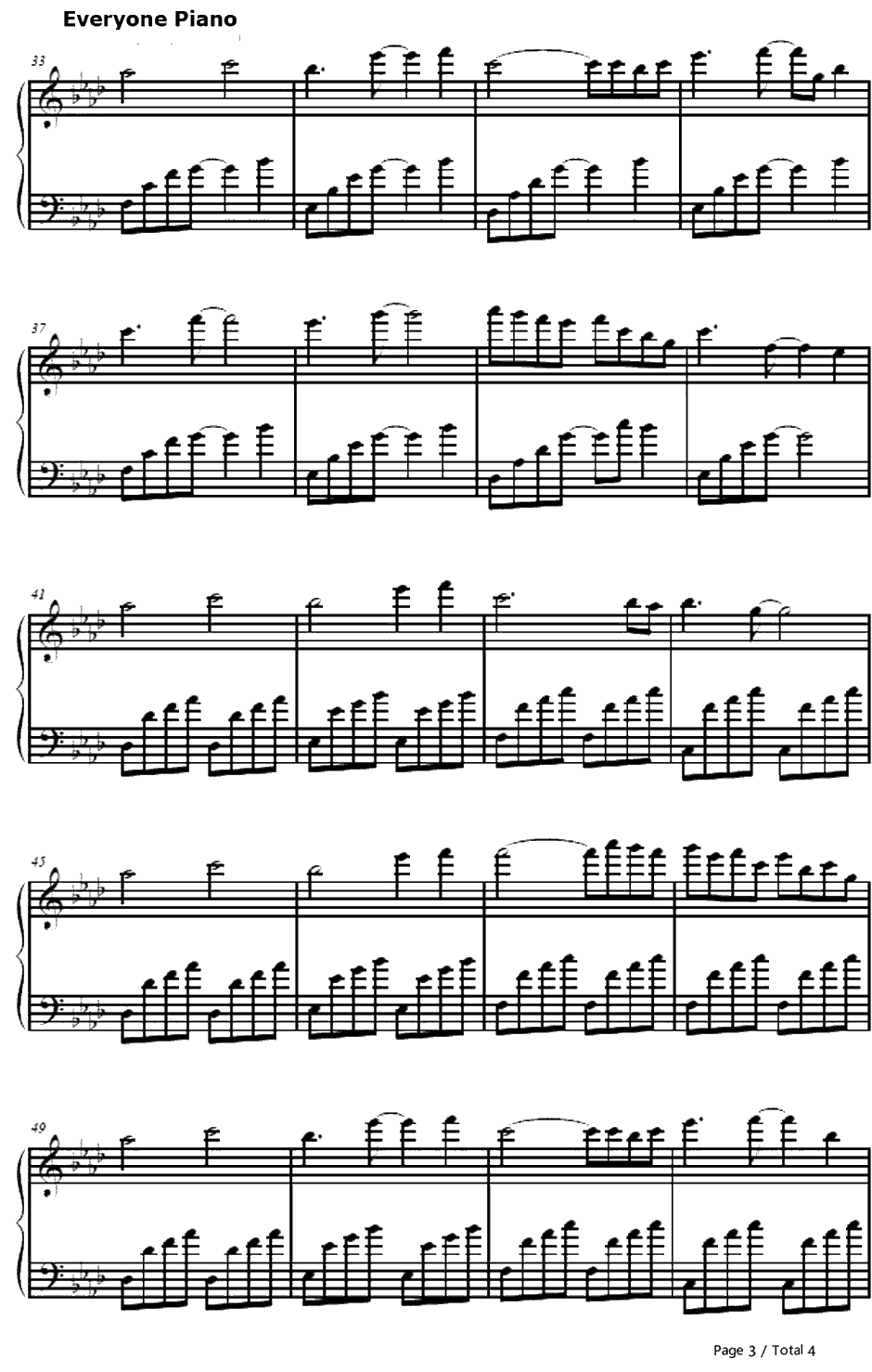 Face of Fact钢琴谱-KOTOKO3