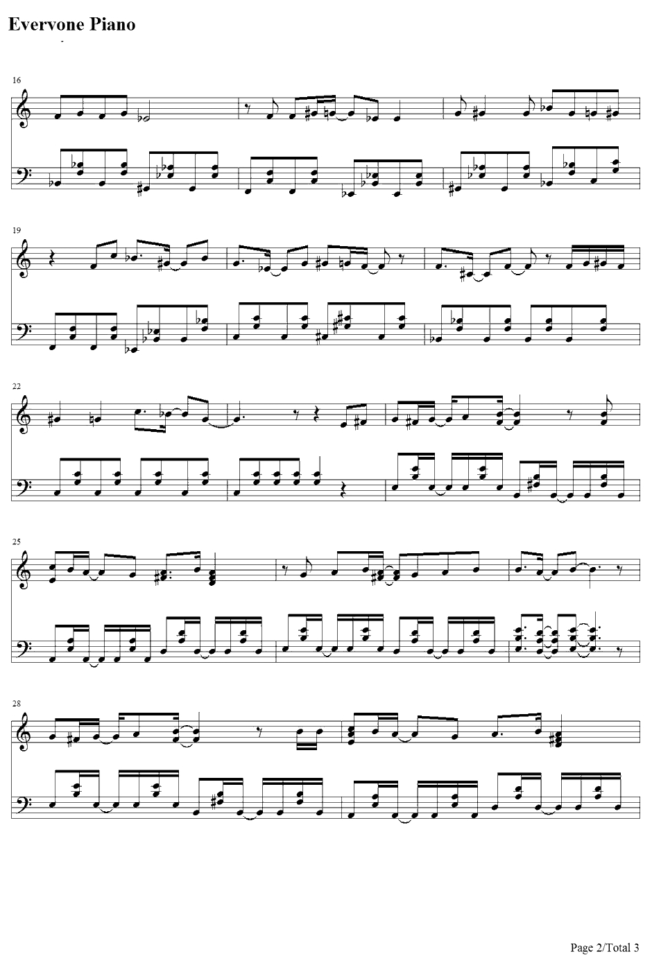 Arrival of Tears钢琴谱-彩音-11eyesOP2