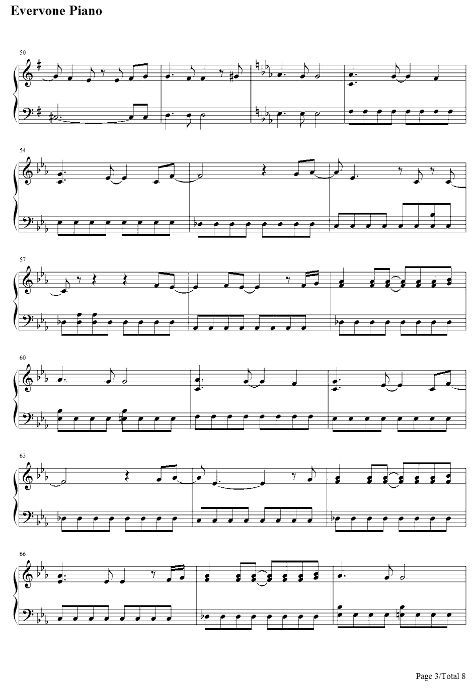 My will钢琴谱-dream-犬夜叉ED13