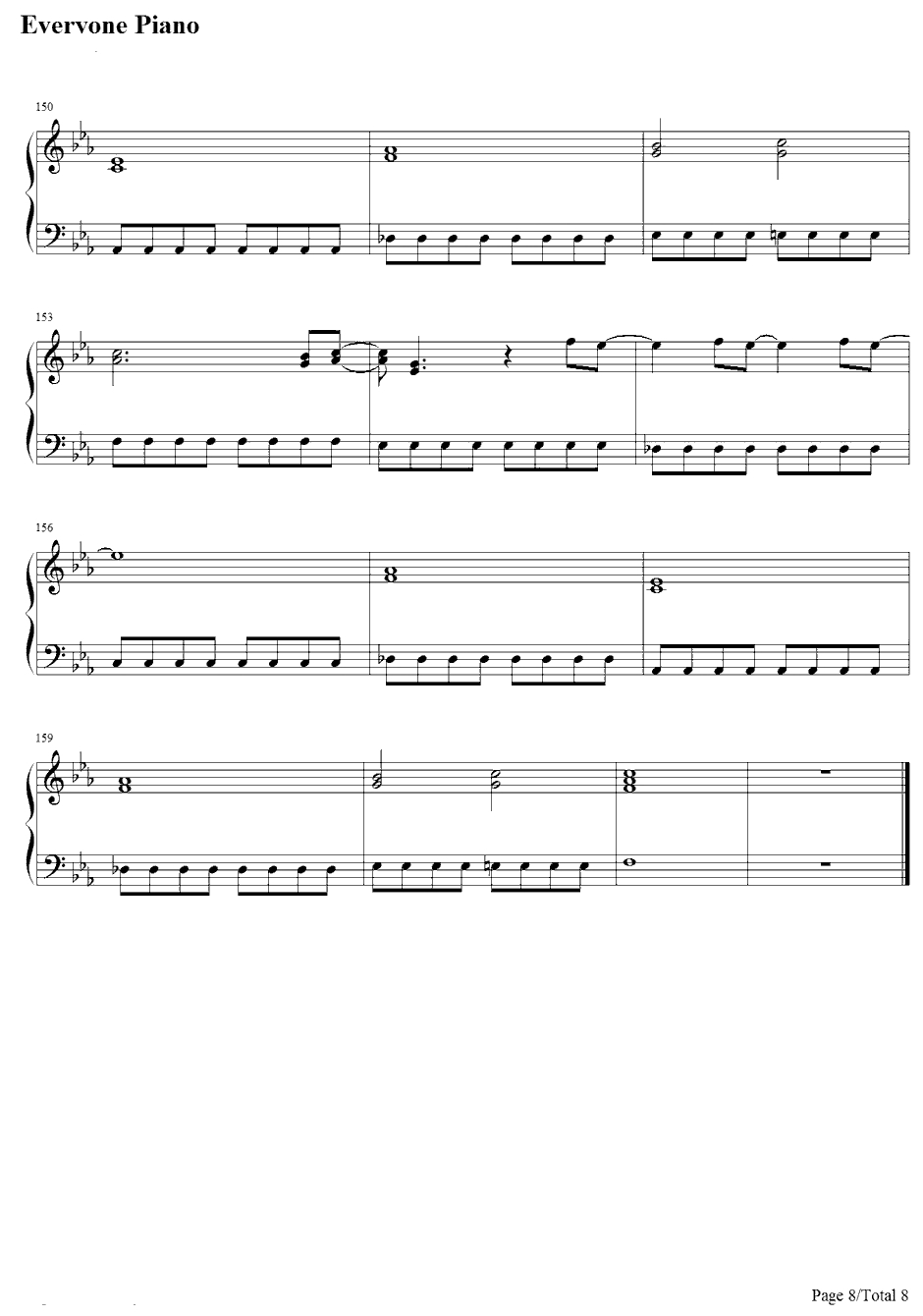 My will钢琴谱-dream-犬夜叉ED18