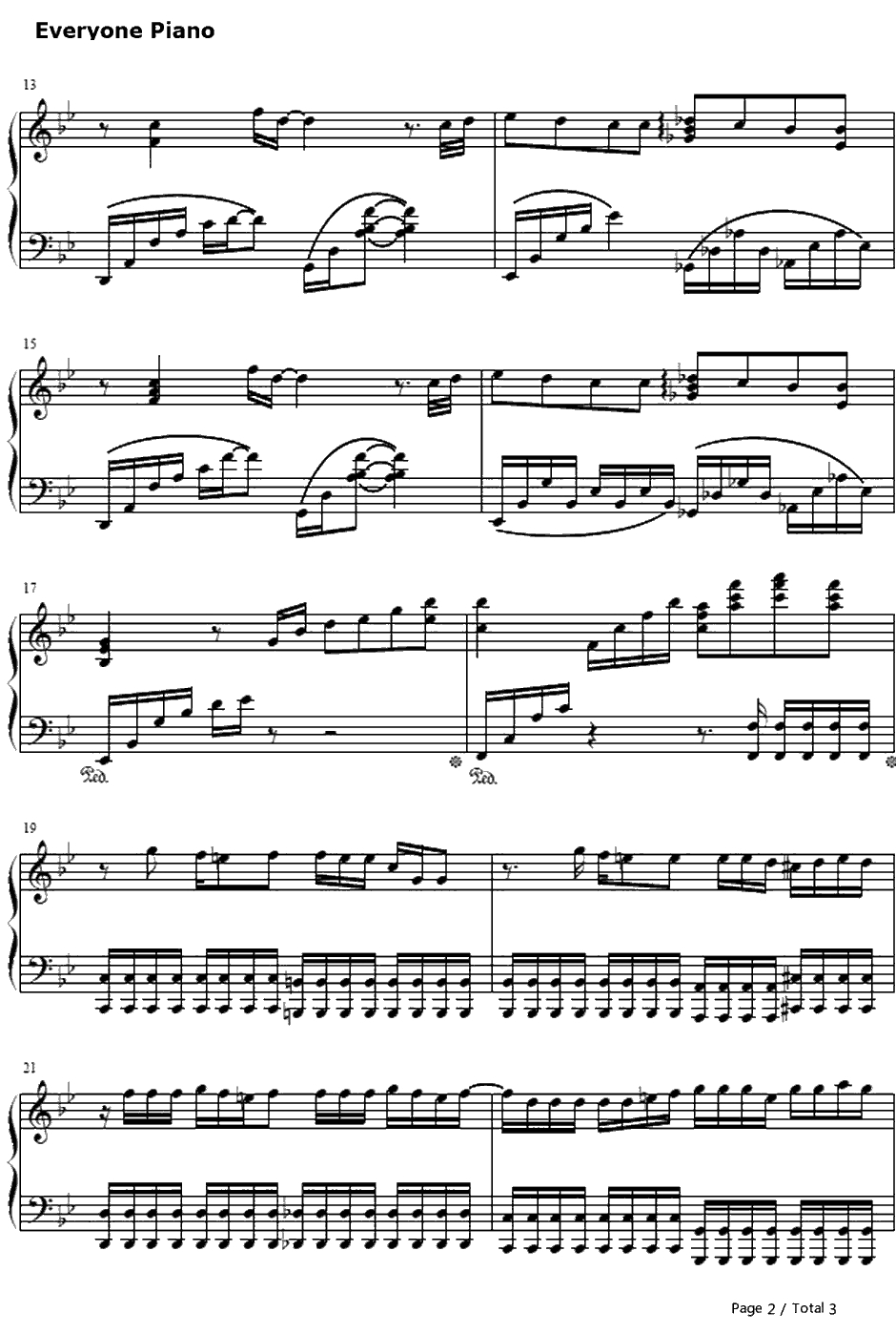 kiss钢琴谱-天门-秒速5厘米OST2